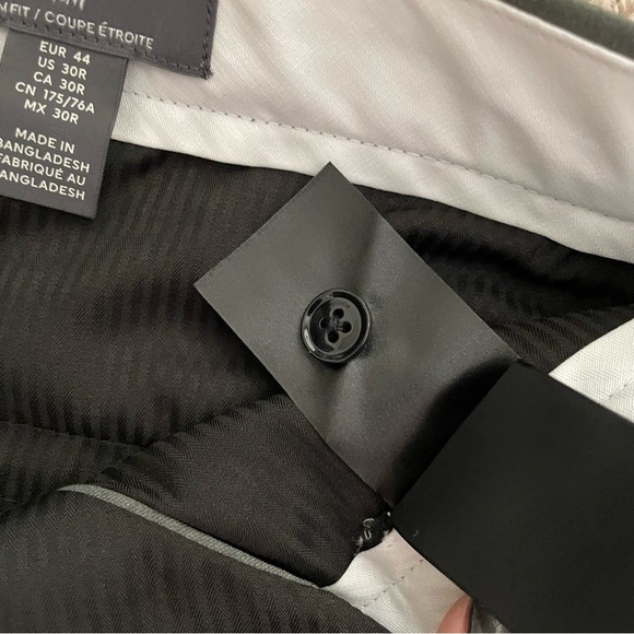 SOLD NWT H&M Slim Fit Suit Pants in Grey Green Size 30R - Picture 10 of 10